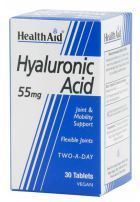 Ácido hialurônico 55 mg 30 comprimidos