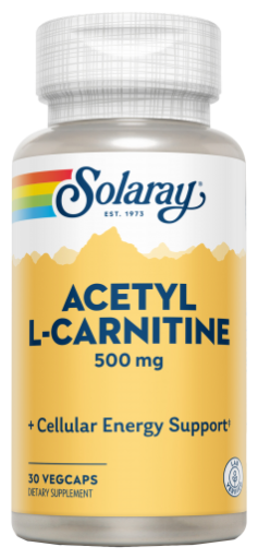 Acetil L-Carnitina 500 mg 30 Cápsulas Vegetais