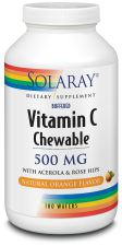 Vitamina C 500 Sabor Laranja 100 Comprimidos Mastigáveis