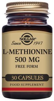 L-metionina 500 mg 30 cápsulas vegetais