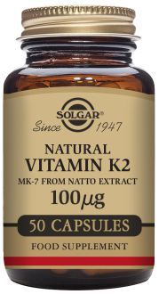 Vitamina K2 100mcg Menaquinona 7 50 cápsulas