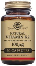 Vitamina K2 100mcg Menaquinona 7 50 cápsulas