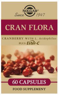 Cran Flora com Probióticos Plus Ester-C 60 cápsulas vegetais