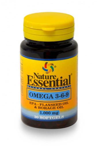 Omega 3-6-9 1000 miligramas de 30 pérolas essenciais da natureza