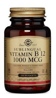 Comprimidos mastigáveis sublinguais de vitamina B12 1000 mcg