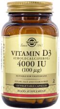 Vitamina D3 IU 100 mcg cápsulas vegetais