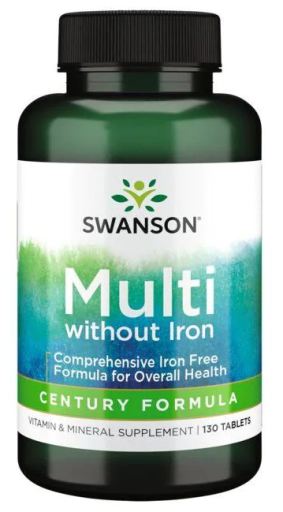 Century Formula Multi-Vitamin & Mineral With Iron 130 Comprimidos