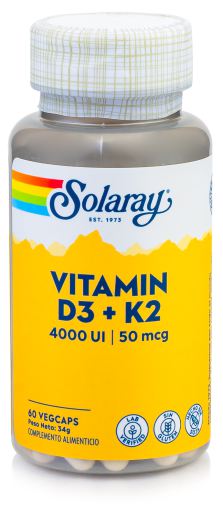 Vitamina D3+K2 60 Cápsulas