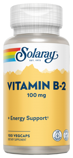 Vitamina B2 100 mg 100 Cápsulas Vegetais