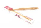 Escova de dentes de bambu - rosa