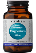 Magnésio de Alta Potência 300 mg 30 Cápsulas Vegetarianas