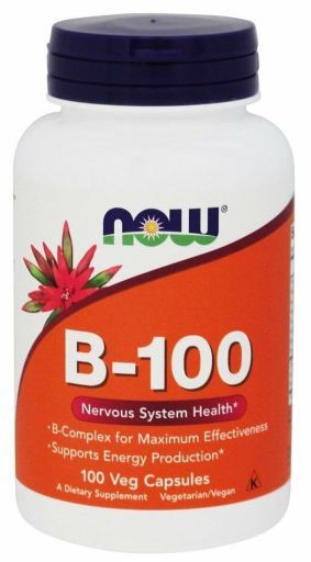 Cápsulas de vitamina B100