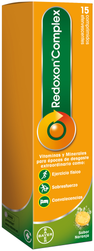 Comprimidos efervescentes do complexo de vitamina Redoxon