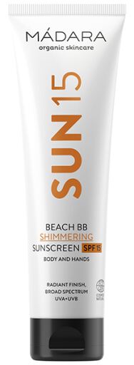 SUN15 Beach BB Brilliant Protetor Solar Corpo e Mãos SPF 15 100 ml