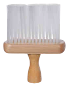 Escova de barbeiro de madeira