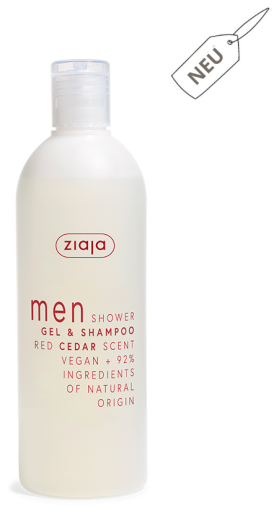 Gel de banho e shampoo masculino Red Cedar 400 ml